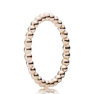 Pandora Beaded Ring in Rose Gold